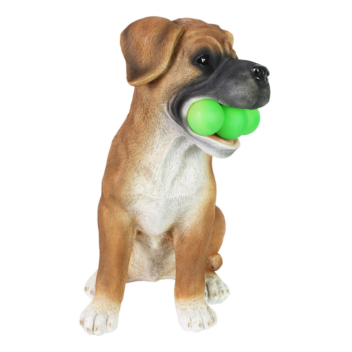 Exhart Solar Dog with LED Tennis Balls Garden Statuary, 14 Inch tall
