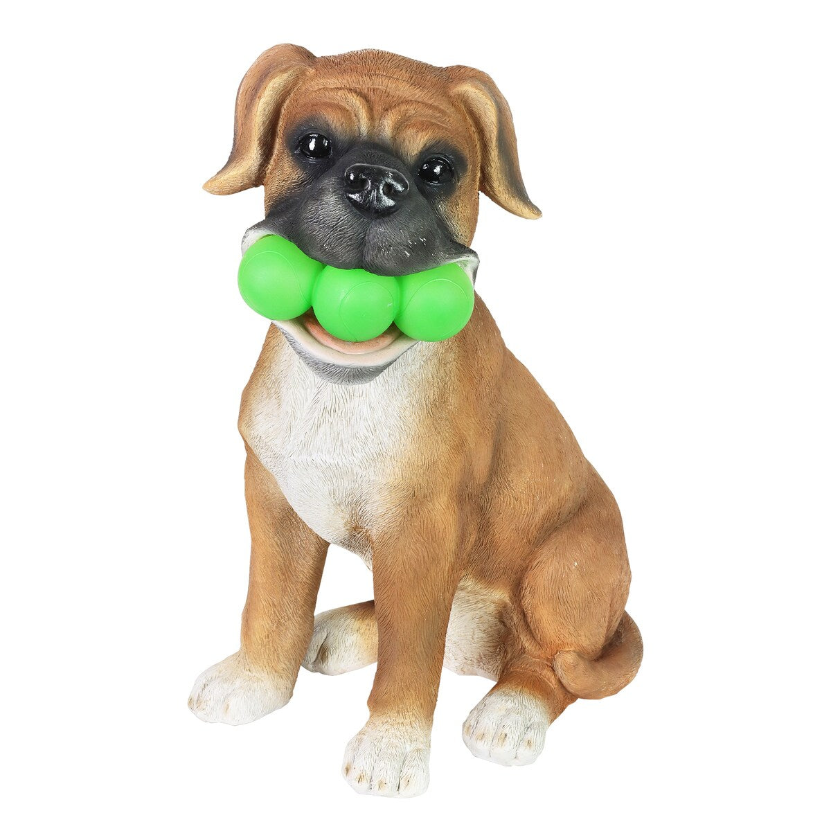 Exhart Solar Dog with LED Tennis Balls Garden Statuary, 14 Inch tall