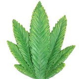 Exhart Solar Ganja Leaf Resin Garden Stake, 4 by 30 Inches