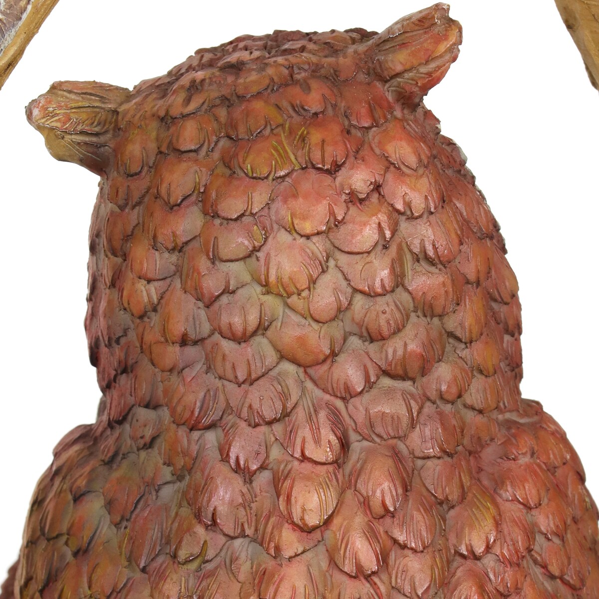 Exhart Solar Owl Family in a Tree Stump Garden Statue, 6 by 13 Inches