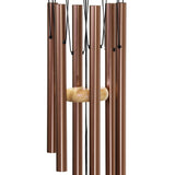 Exhart, Hand Tuned Metal Chime with Natural Wood Top and Charm, 30 Inch