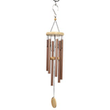 Exhart, Hand Tuned Metal Chime with Natural Wood Top and Charm, 30 Inch