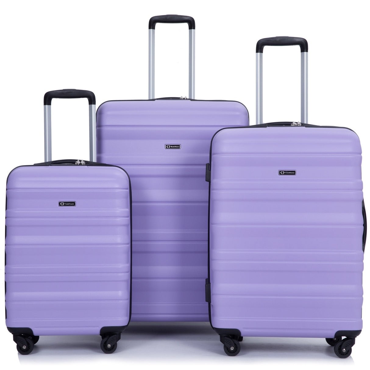 Expandable 3 Piece Luggage Sets PC Lightweight & Durable Suitcase with Two Hooks, Spinner Wheels, TSA Lock, (21/25/29)