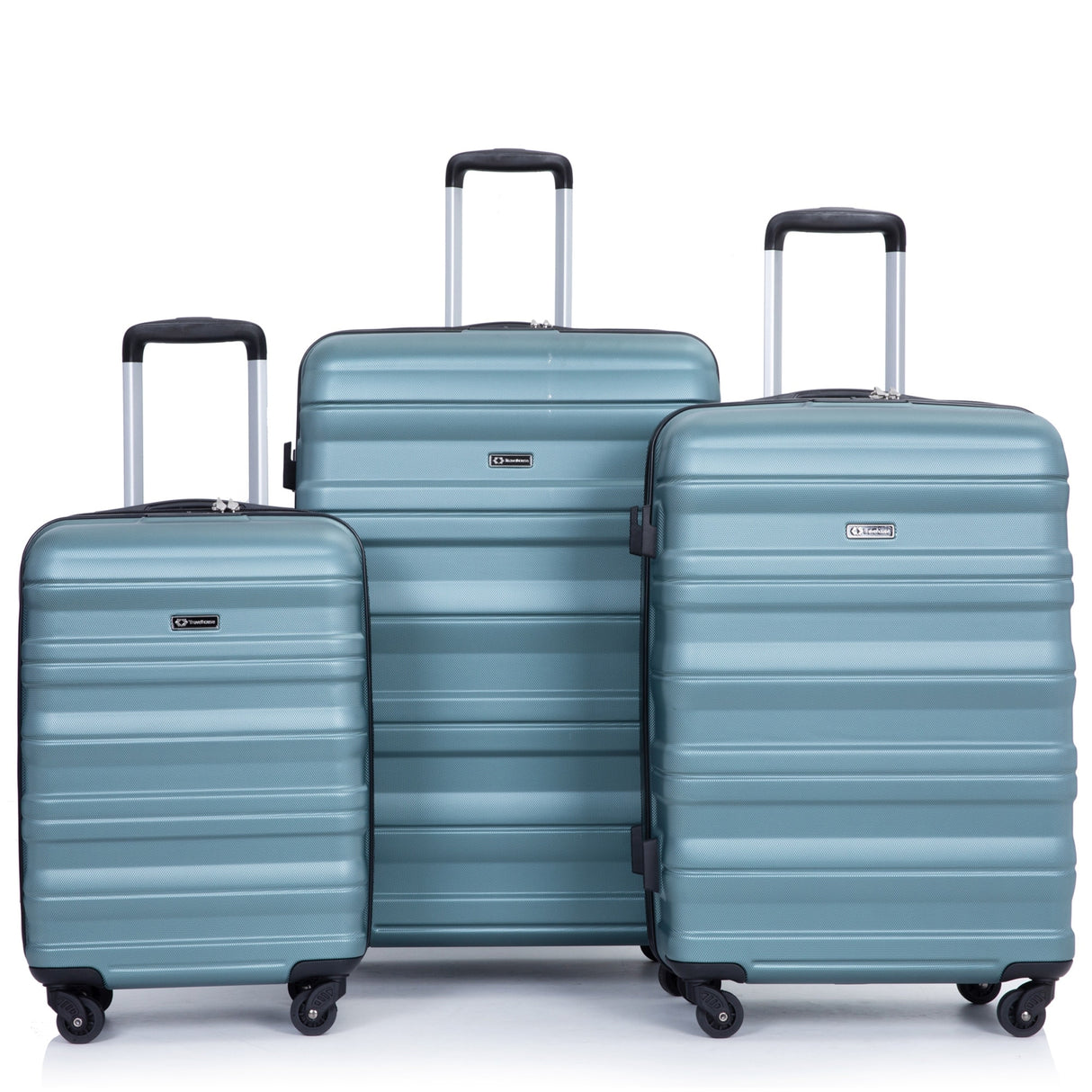 Expandable 3 Piece Luggage Sets PC Lightweight & Durable Suitcase with Two Hooks, Spinner Wheels, TSA Lock, (21/25/29)