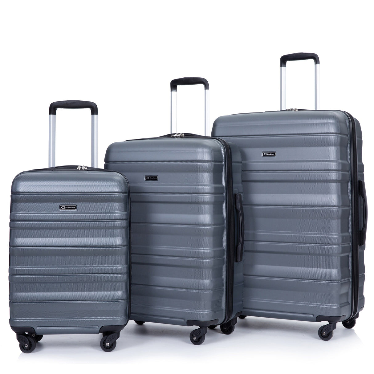 Expandable 3 Piece Luggage Sets PC Lightweight & Durable Suitcase with Two Hooks, Spinner Wheels, TSA Lock, (21/25/29)