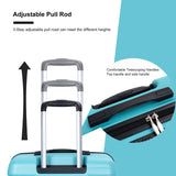 Expandable 3 Piece Luggage Sets PC Lightweight & Durable Suitcase with Two Hooks, Spinner Wheels, TSA Lock, (21/25/29)