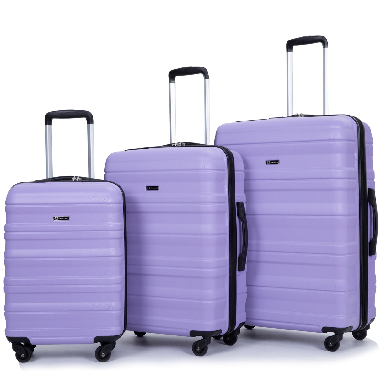 Expandable 3 Piece Luggage Sets PC Lightweight & Durable Suitcase with Two Hooks, Spinner Wheels, TSA Lock, (21/25/29)