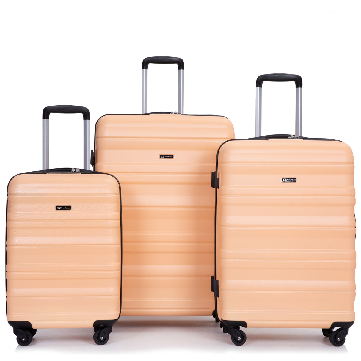 Expandable 3 Piece Luggage Sets PC Lightweight & Durable Suitcase with Two Hooks, Spinner Wheels, TSA Lock, (21/25/29)