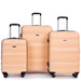 Expandable 3 Piece Luggage Sets PC Lightweight & Durable Suitcase with Two Hooks, Spinner Wheels, TSA Lock, (21/25/29)
