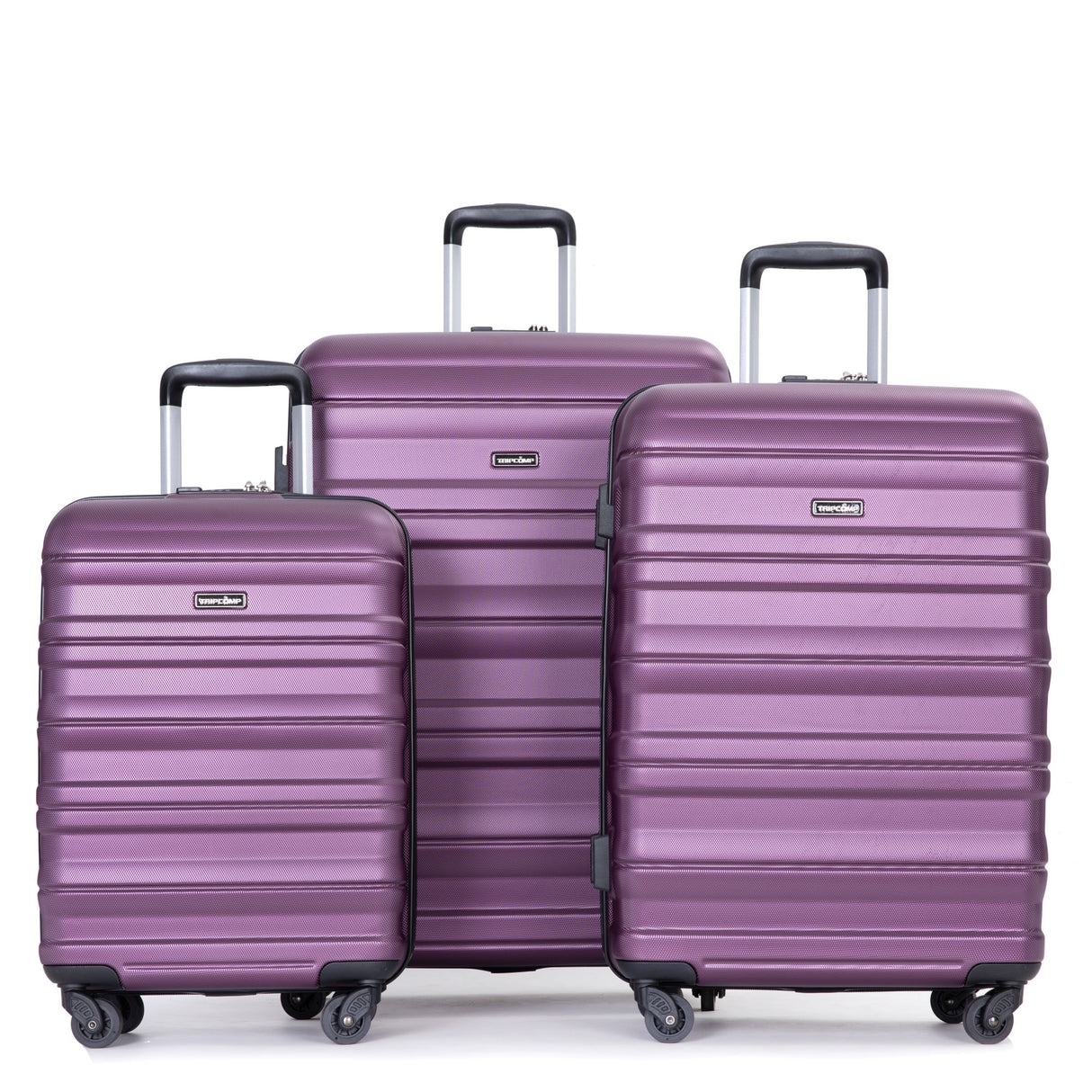 Expandable 3 Piece Luggage Sets PC Lightweight & Durable Suitcase with Two Hooks, Spinner Wheels, TSA Lock, (21/25/29)