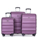 Expandable 3 Piece Luggage Sets PC Lightweight & Durable Suitcase with Two Hooks, Spinner Wheels, TSA Lock, (21/25/29)