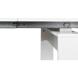 Expandable Dining Table for 6-12 Person, White Extendable Dining Room Table - N/A