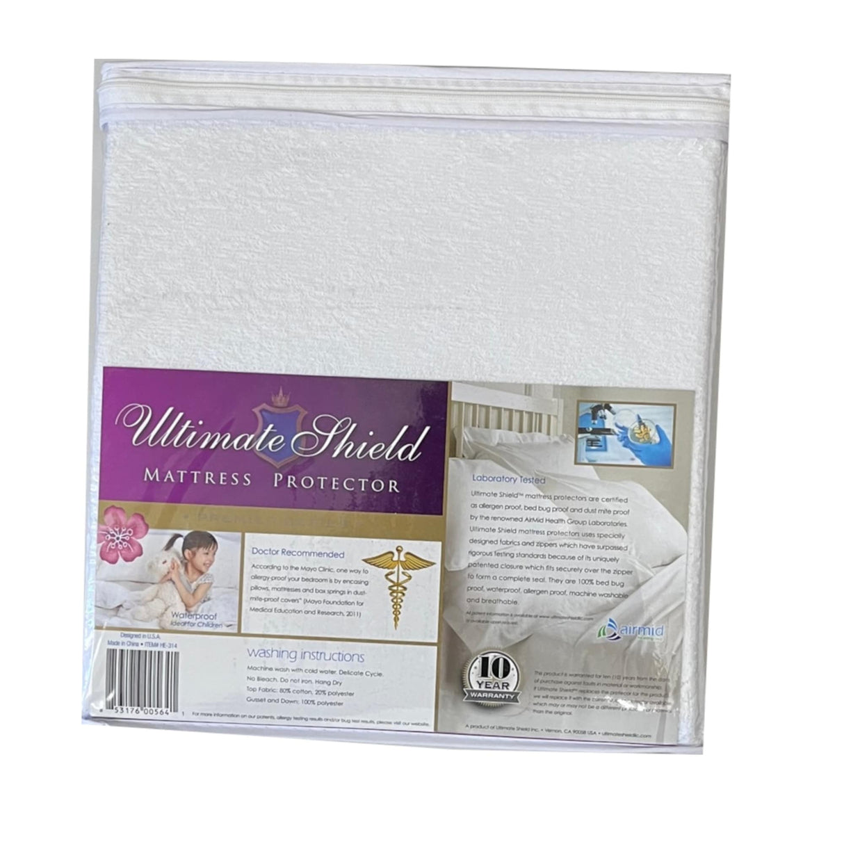 Expandable adjustable bed bug proof mattress protector to 21 inch high