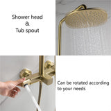 3-Way Exposed Wall-Mount Complete Shower System with Rough-in Valve