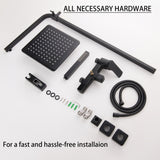 3-Way Exposed Wall-Mount Complete Shower System with Rough-in Valve