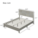 Exquisite Design Queen Size Platform Bed