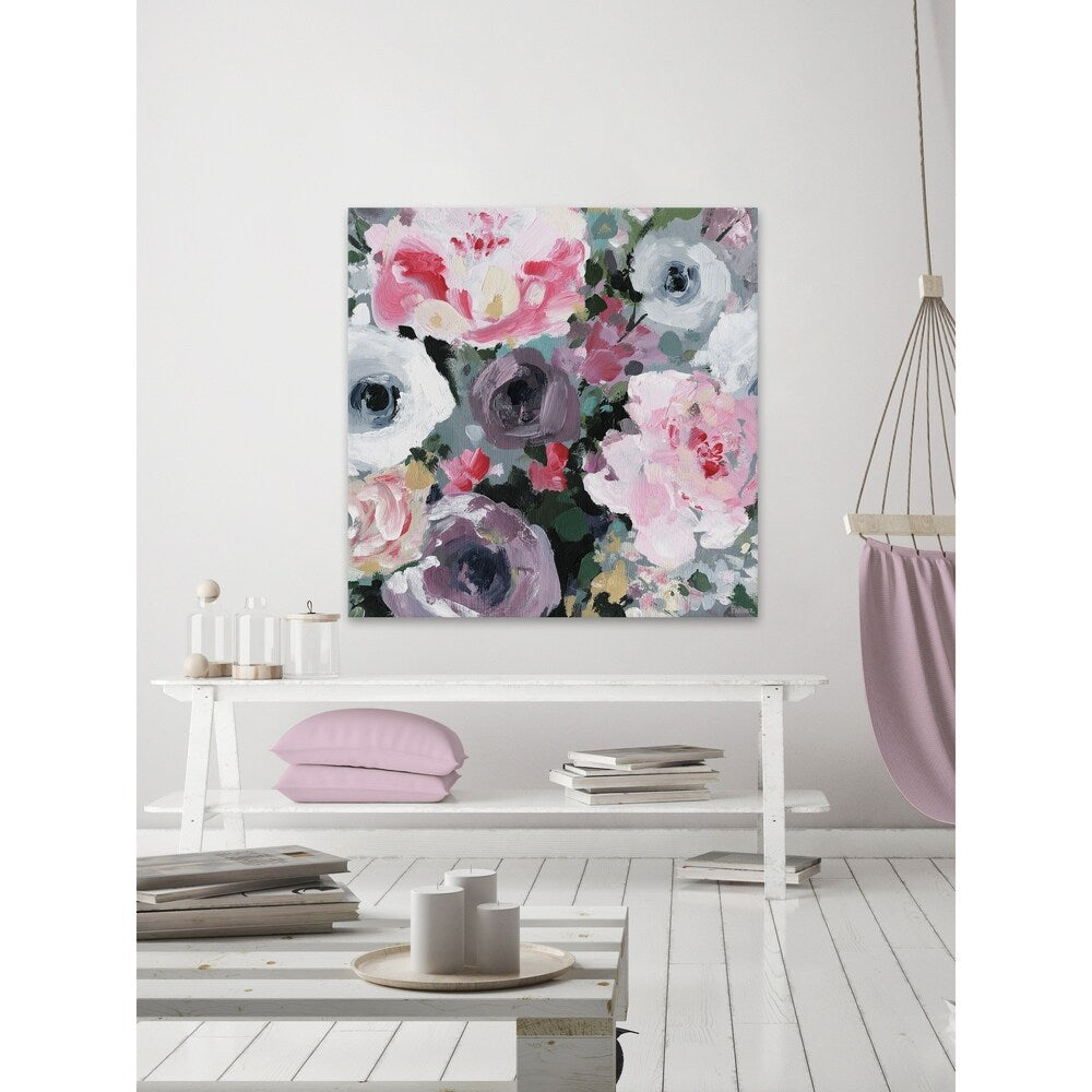 'Exquisite Flowers' Painting Print on Wrapped Canvas