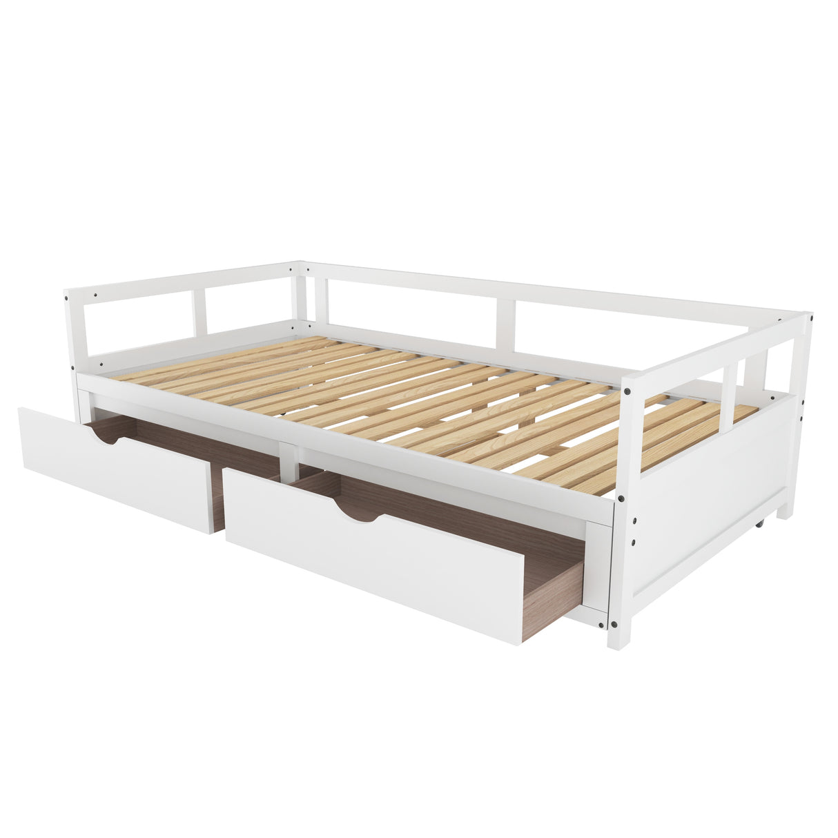 Extendable Bed Daybed with Two Drawers