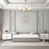 Extendable Bed Daybed with Two Drawers