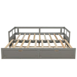 Extendable Bed Daybed with Two Drawers