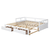 Extendable Bed Daybed with Two Drawers