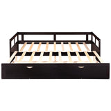 Extendable Bed Daybed with Two Drawers