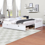 Extendable Bed Daybed with Two Drawers