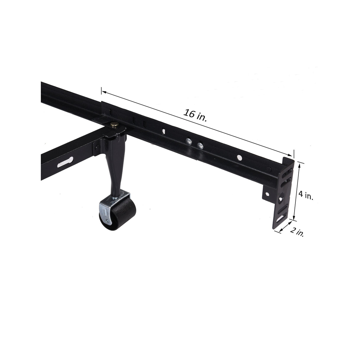 Kings Brand Furniture - Bed Frame Footboard Extension Brackets (Set of 2), Compatible with Twin, Full, Queen, and King Sizes