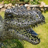Extra Large Metal Dinosaur Statue- Multiple Size Options