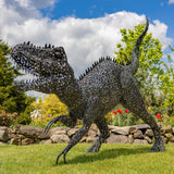 Extra Large Metal Dinosaur Statue- Multiple Size Options