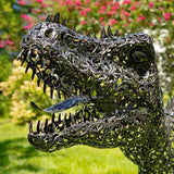 Extra Large Metal Dinosaur Statue- Multiple Size Options
