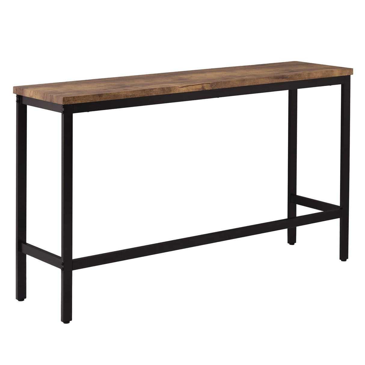 Extra Long Dining Table Set with 3 Stools Pub