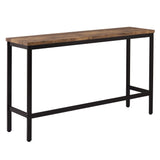 Extra Long Dining Table Set with 3 Stools Pub