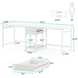 Extra Long Two Person Desk,Industrial Workstation for Home Office，78’’ Double Computer Desk with Drawers and Storage Shelves