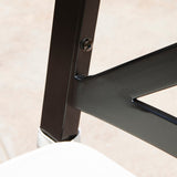Exuma Outdoor Black Aluminum Chairs with Ivory Cushions (Set of 2) by Christopher Knight Home