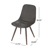 Ezra Outdoor 7-Piece Rectangle Wicker Dining Set by Christopher Knight Home
