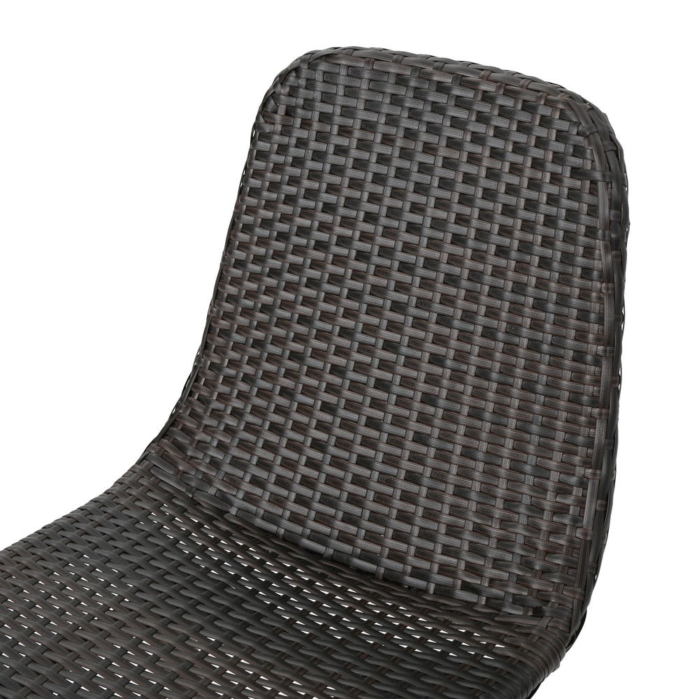Ezra Outdoor 7-Piece Rectangle Wicker Dining Set by Christopher Knight Home
