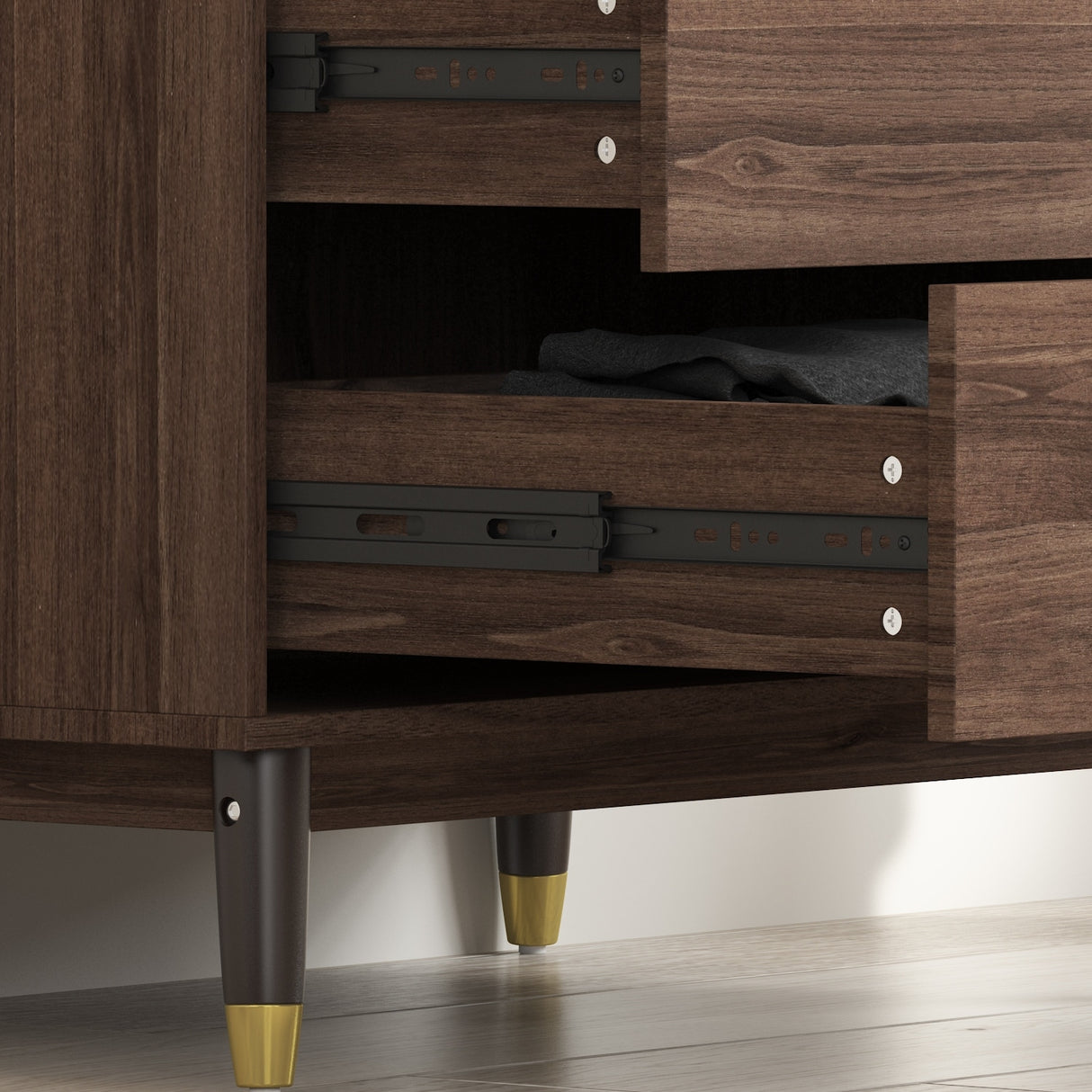 70.9"H Armoires & Wardrobe Two Drawers Hanging Storage Closet Cabinet