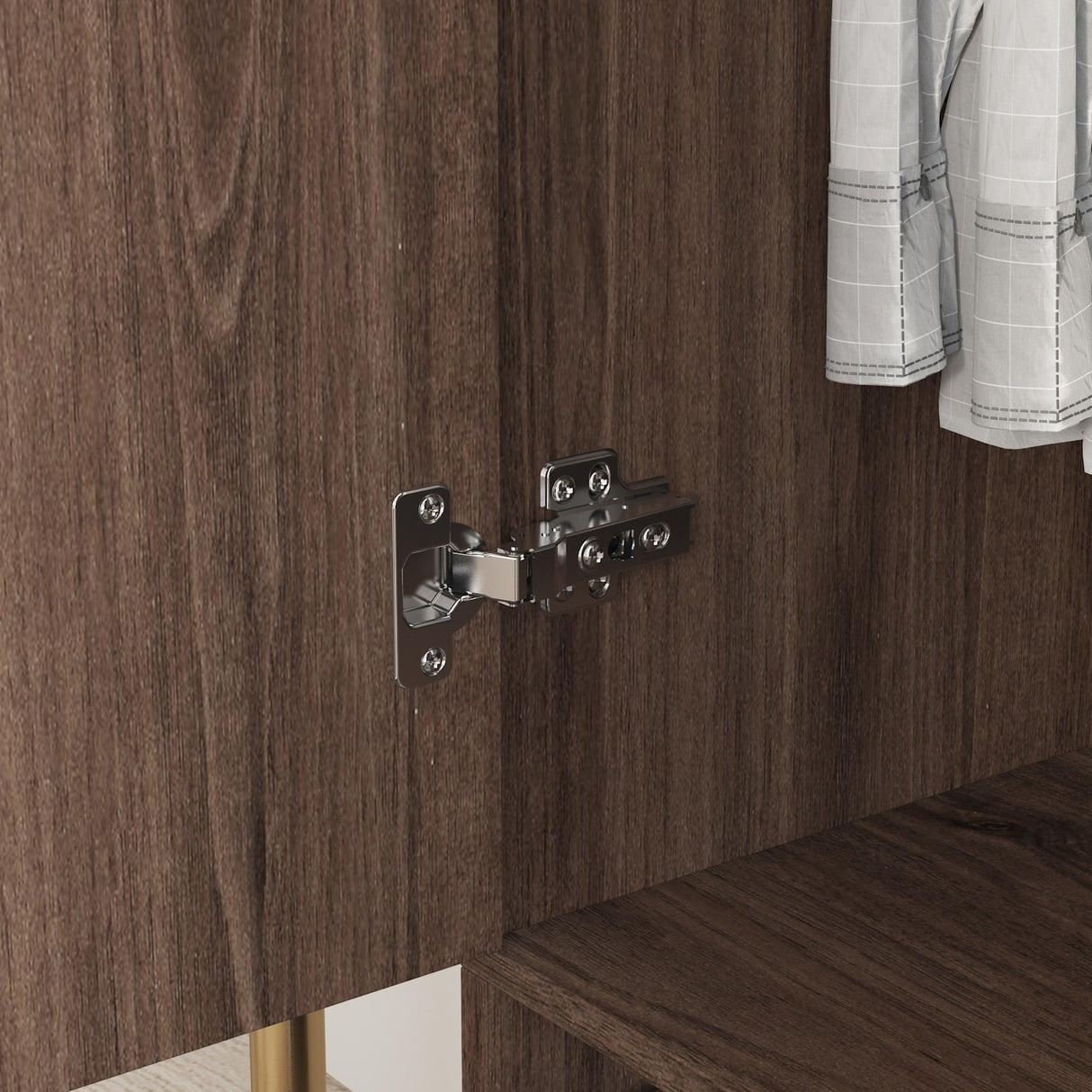 70.9"H Armoires & Wardrobe Two Drawers Hanging Storage Closet Cabinet