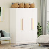 Timechee Large Armoire Wardrobe Closet Cabinet 4 Doors