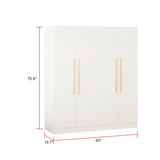 Timechee Large Armoire Wardrobe Closet Cabinet 4 Doors