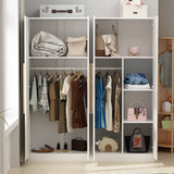 Timechee Large Armoire Wardrobe Closet Cabinet 4 Doors
