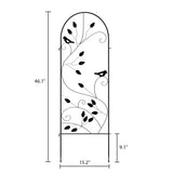 Timechee Tall Garden Fence, Metal Fencing Flower Barrier, 4 Panels