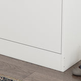 Timechee White 3-Drawer Shoe Cabinet with 6-Tier Rack (Up to 18 Pairs)