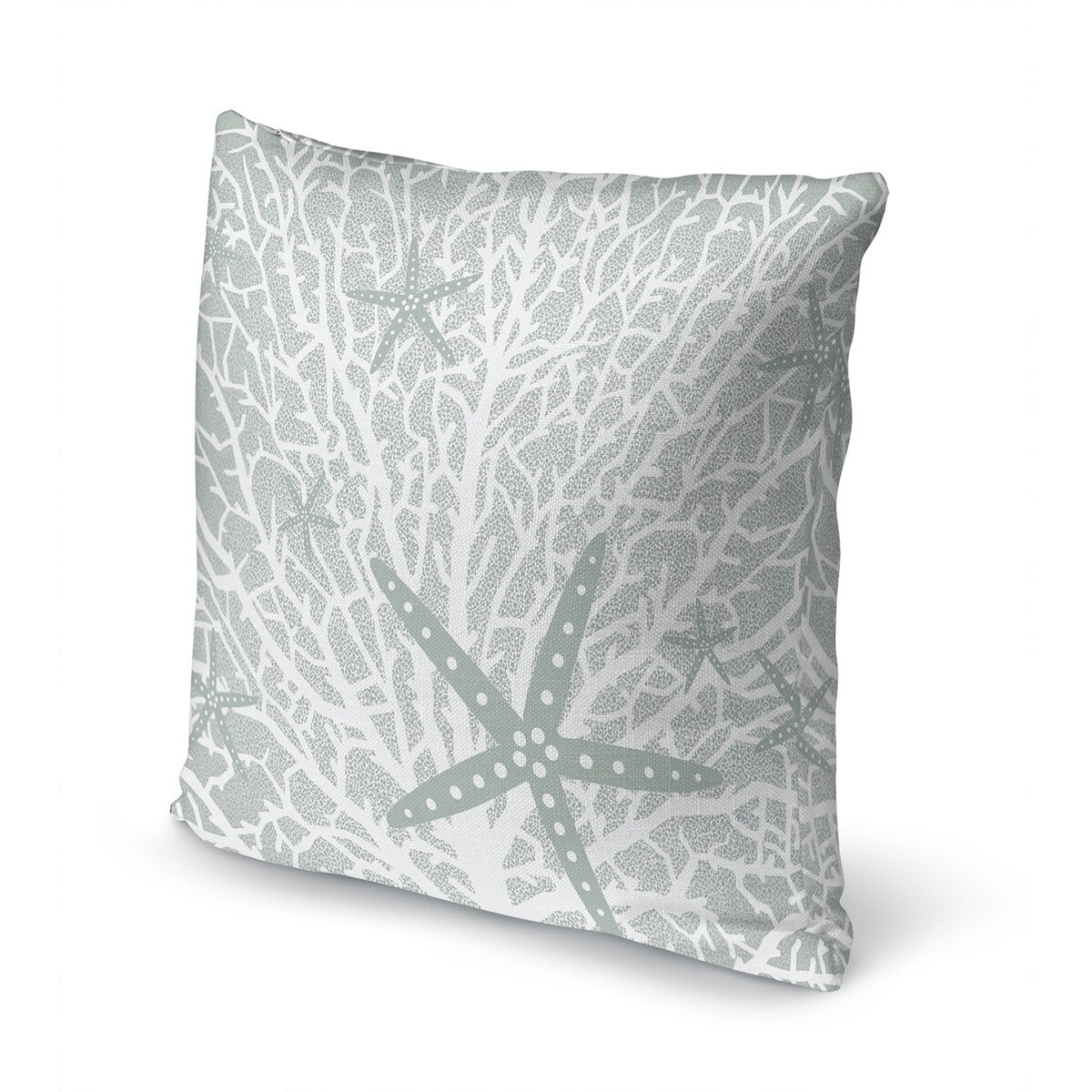 FAN CORAL LIGHT GREEN Accent Pillow by Kavka Designs