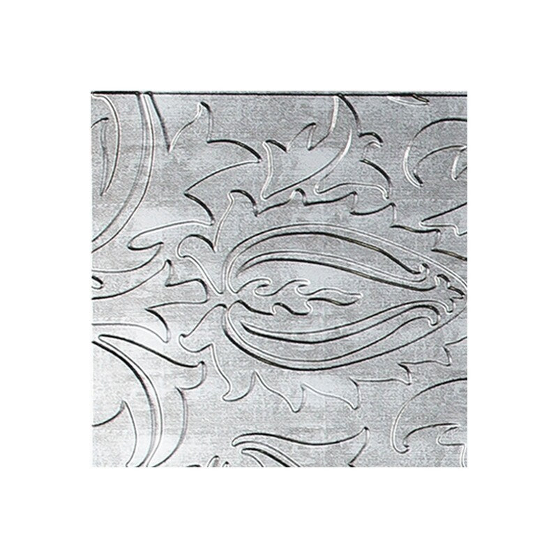 FASÄDE Nettle 4-foot x 8-foot PVC Wall Panel in Crosshatch Silver