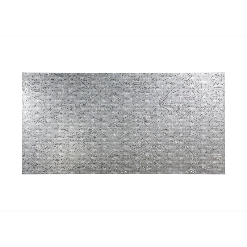 FASÄDE Nettle 4-foot x 8-foot PVC Wall Panel in Crosshatch Silver