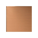 FASÄDE Rib 4-foot x 8-foot PVC Wall Panel in Polished Copper