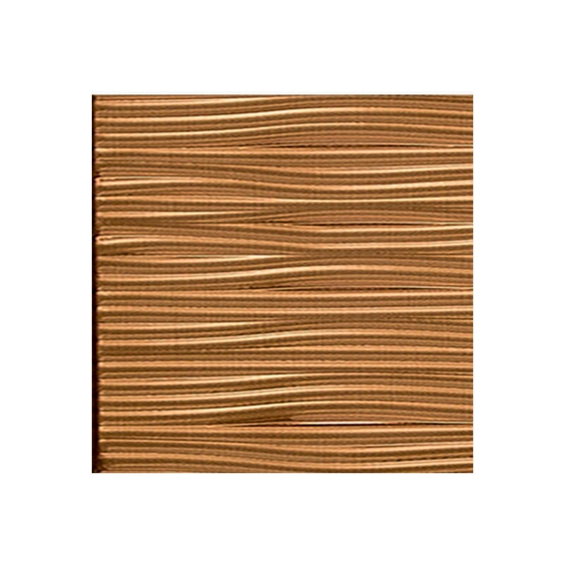 FASÄDE Waves Horizontal 4-foot x 8-foot PVC Wall Panel in Polished Copper