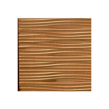 FASÄDE Waves Horizontal 4-foot x 8-foot PVC Wall Panel in Polished Copper